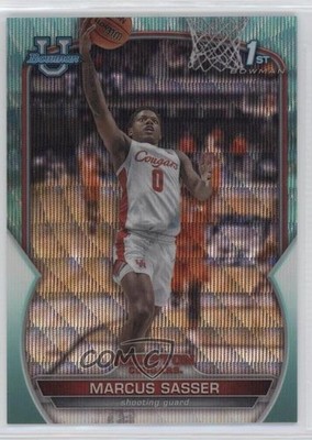 2022-23 Bowman U Chrome Aqua Wave Refractor 70/299 Marcus Sasser #93 0c2