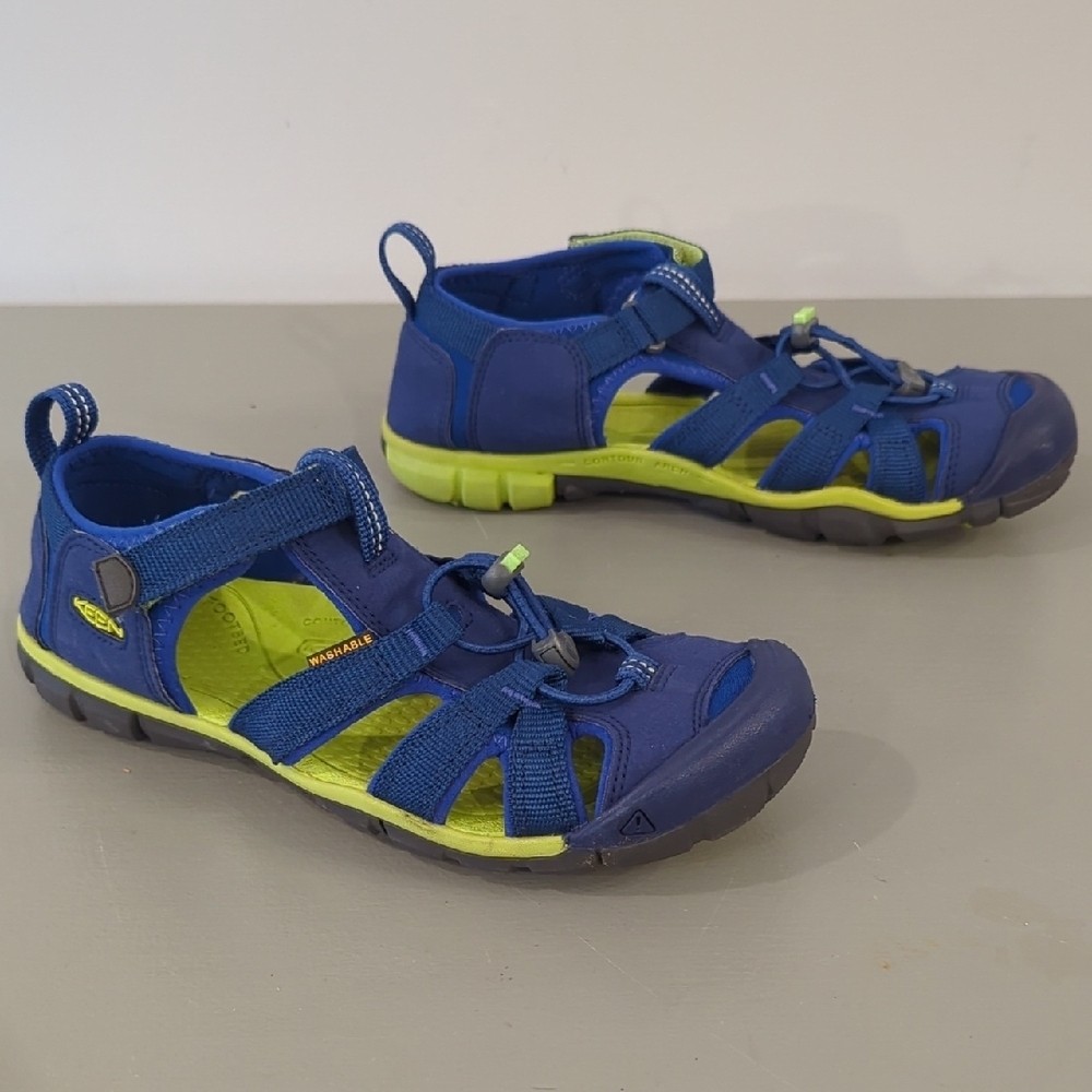 Sandali KEEN bambino blu e verde lavabili impermeabili taglia 5