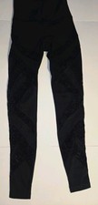 Lululemon Wunder Under High-Rise Tight 28" Flocked Mesh Black Floral - Size 2