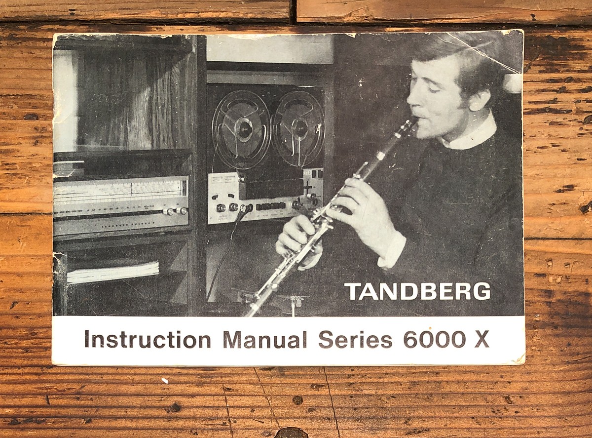Tandberg Model 6000X Reel to Reel Owners / User Manual *Original*