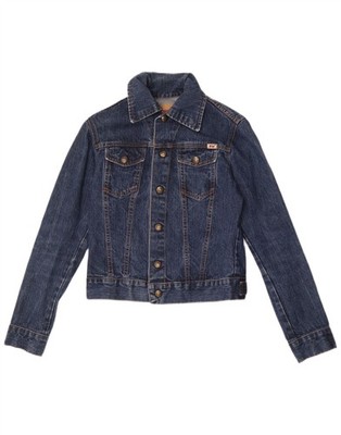 Zu Elements Womens Crop Denim Jacket IT 40 Small Blue Cotton CS08