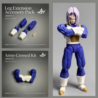 Air Vegeta Leg Extension Kit + Crossed Arms ONLY For Beast Deities Kong Vegeta