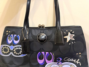 バッグ Coach Signature Kisslock Tote Rare Coach Kisslock Tote | eBay