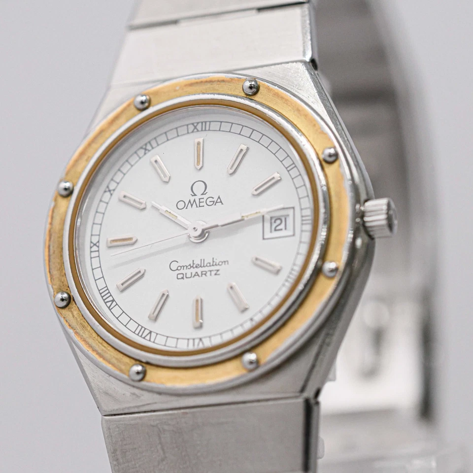 No Tariff *NEAR MINT w/Paper* Vintage 1982 OMEGA Constellation Cal.1380 Qz Women - Image 4 of 4