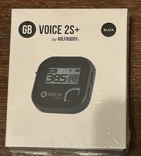 NEW GolfBuddy Voice 2S+ GPS Rangefinder – Talking Golf GPS – Black/White – NEW