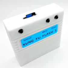 Kung Fu Flash 2 Commodore 64 Cartridge + Case + 32GB SD Card USA Seller C64/128