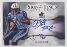 2009 SP Authentic Sign of the Times Auto Kenny Britt #ST-KB Auto 0c2