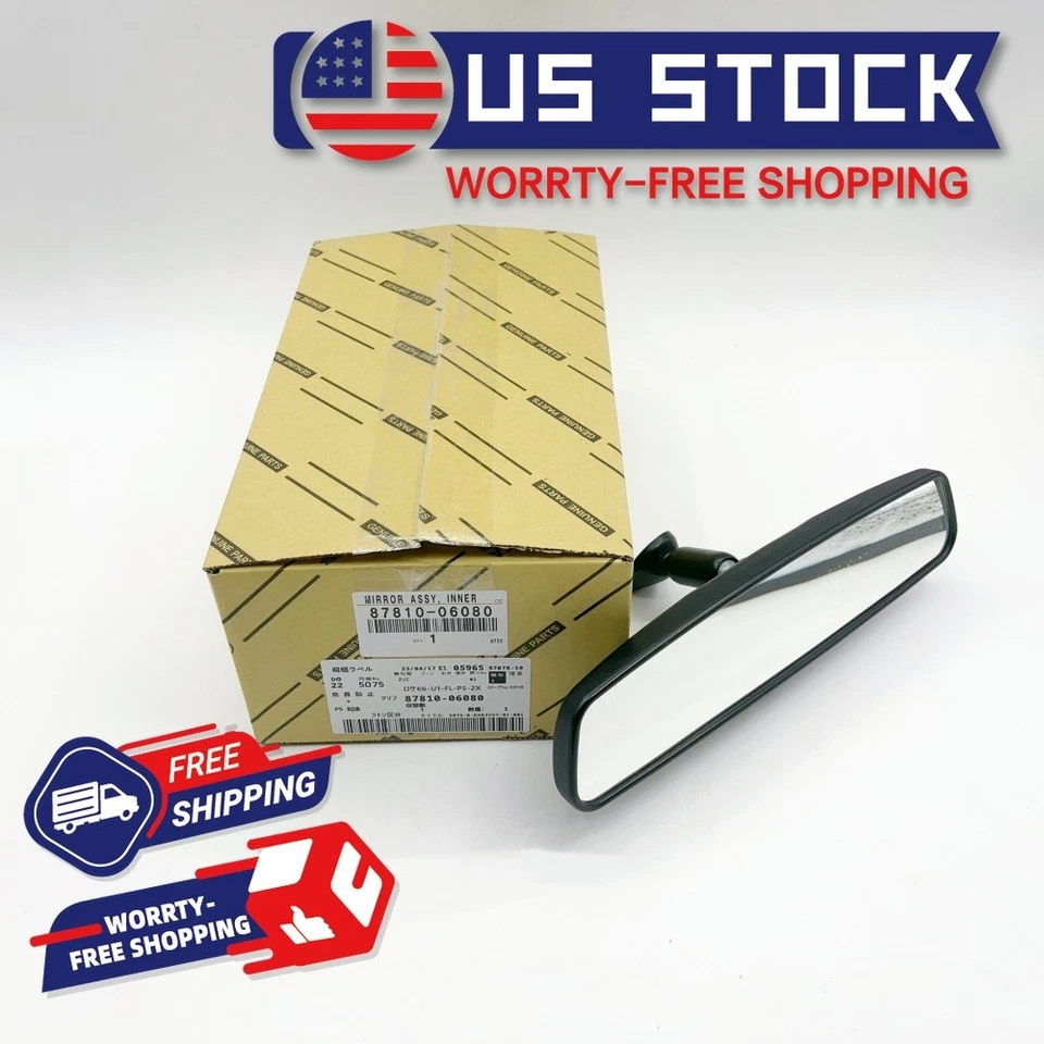 OEM For Toyota Camry Avalon Tacoma Sienna Inner Rear View Mirror 87810-06080 - Image 2 of 4