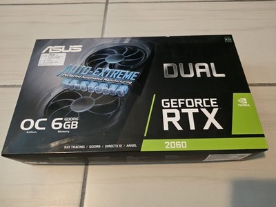 Nvidia RTX 2060 ASUS DUAL-RTX 2060-6G-EVO Graphics Card 6GB