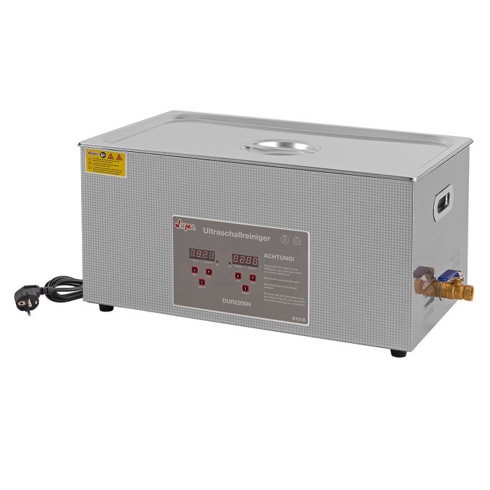 Nettoyeur ultrasons chauffant 22 L pour dégraisser les pièces de mécanique