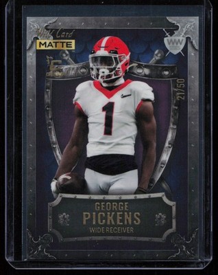 2022 Wild Card MATTE - George Pickens #WW-18 - Weekend Warrior - Purple /50
