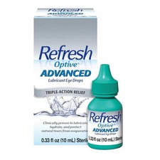 Optive Advanced Lubricant Eye Drops 0.33 Oz  ...
