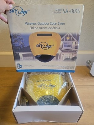 SkylinkNet Outdoor Wireless Solar Siren (SA-001S) for wireless security