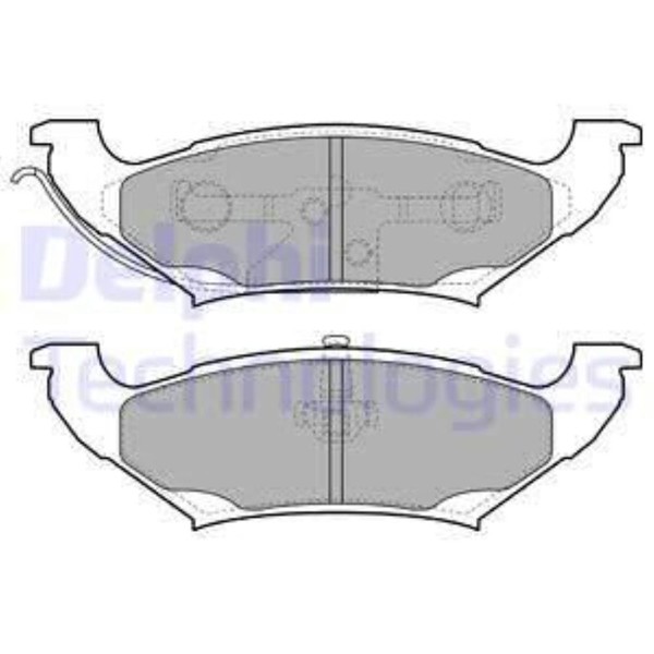 Delphi BremsbeläGe Hinten FüR Chrysler Voyager/Grand Dodge Caravan-image