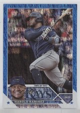 2023 Topps Series 2 Blue Foil 710/999 Harold Ramirez Harold Ramírez #387 13sp