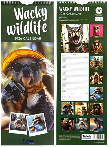 2026 Super Slim Month to View Spiral Bound Hanging Wall Calendar Home Office - Picture 13 of 58