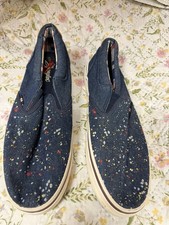 Wrangle Slip On Canvas Men?s Shoes Pump Style Size Uk 10 Causal Shoes Blue