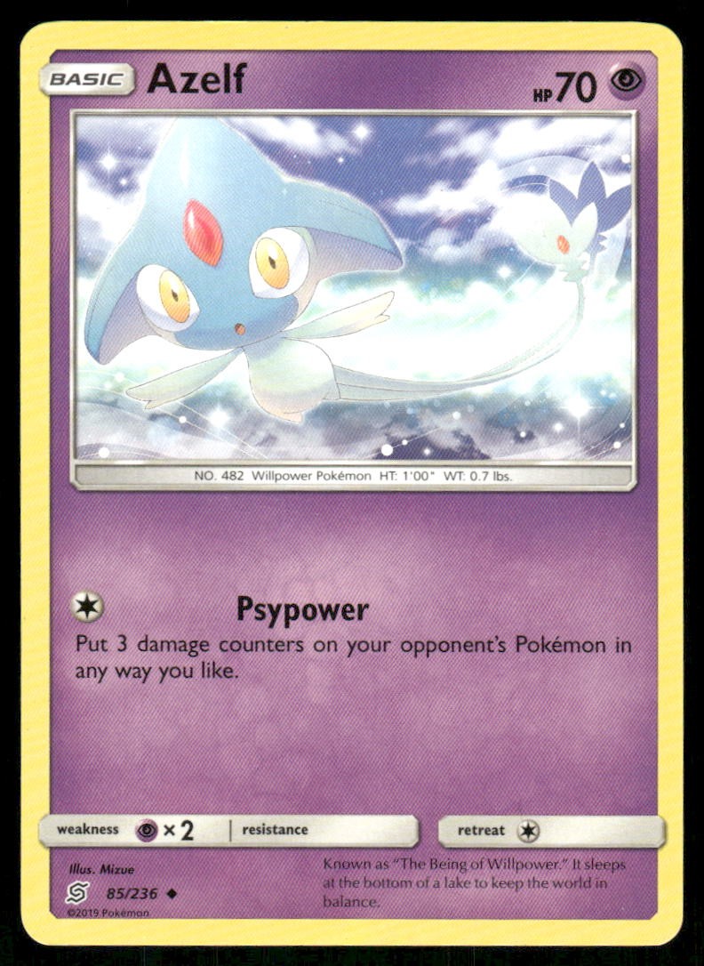 Azelf SM - Unified Minds [85/236] Uncommon LP Pokemon