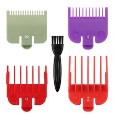 Hair Clipper Guards Set - Color Coded Cutting Guides 1/2, 1, 1.5, 2