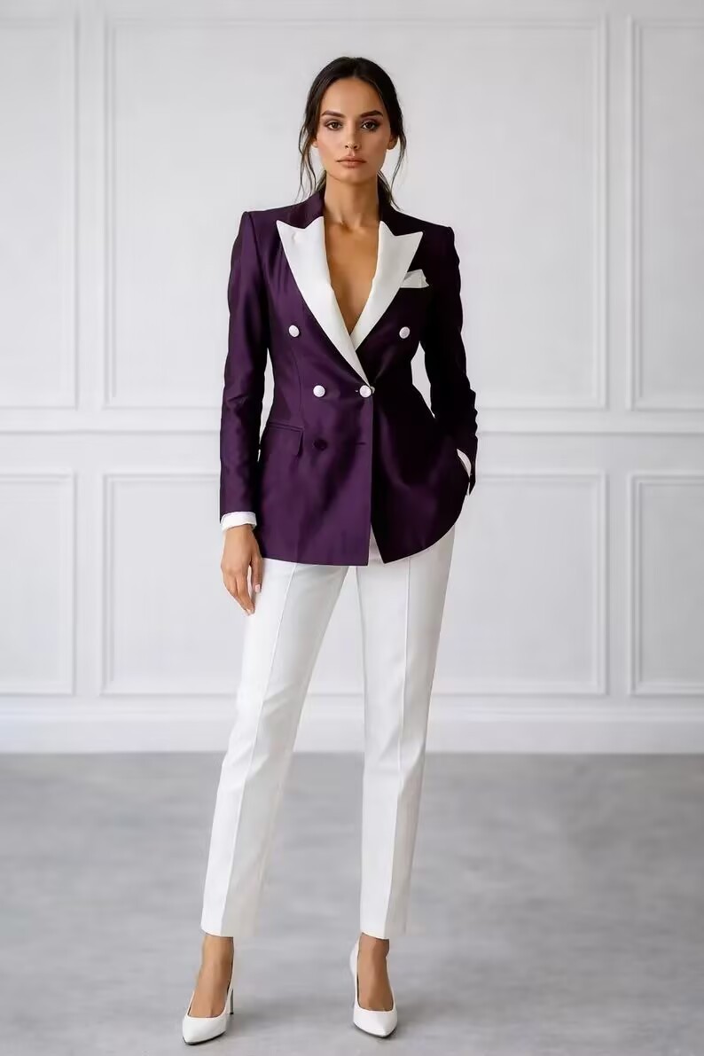 2026 Fashional Women Suits New Arrival Wedding Workwear Offical Jacket Pants View 2