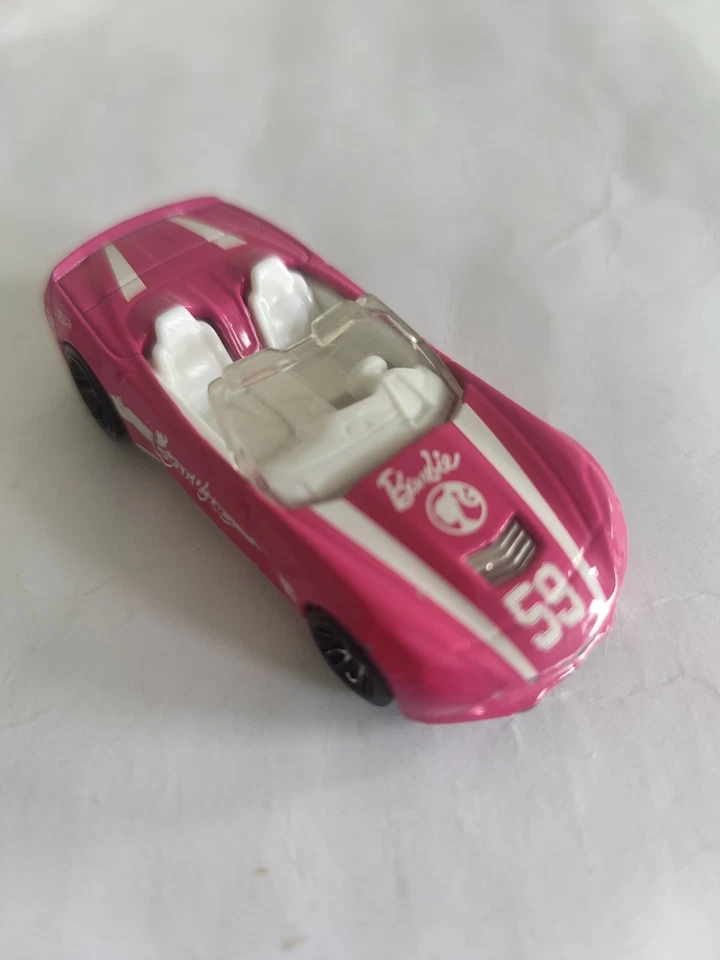 HOT WHEELS BARBIE '14 CORVETTE STINGRAY -BRIGHT PINK -  2013 - NO BOX — 第 2/4 张图片