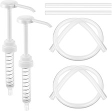 2 Pack Gallon Pump Dispenser 1oz Dispenser Pump for 5 Gallon Bucket 1 Gal Bottle