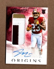 2019 Panini Origins #126 Bryce Love JSY AU RC Washington Redskins TW6120