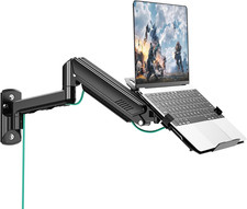 MOUNT PRO Laptop Wall Mount, 2-In-1 Monitor Wall Mount with Vented Tray for 11-1