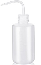 Plastic Squeeze Bottle Leak Proof, 250ml 8.5oz White Wash Bottle Chemical, ...