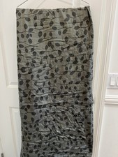 2 Pc Calvin Klein Leaves Queen Duvet 1 Sham Reversible Army Green Combed Cotton