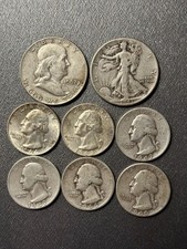 U.S Silver Coins Lot $2.50 Face Value, Circulated, 90% Silver