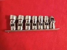 Craftsman Usa -gk- Sae 6pt. 38 Drive 7-pc Swivel Flex Socket Set 38-34 New