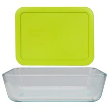 Pyrex 1 7210 3-cup Glass Dish 1 7210-PC Green Edamame Lid