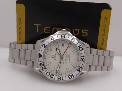 OMEGA SEAMASTER 300 GMT 2538.20.00 BOX&PAPERS '2007 AUTOMATIC CHRONOMETER WATCH