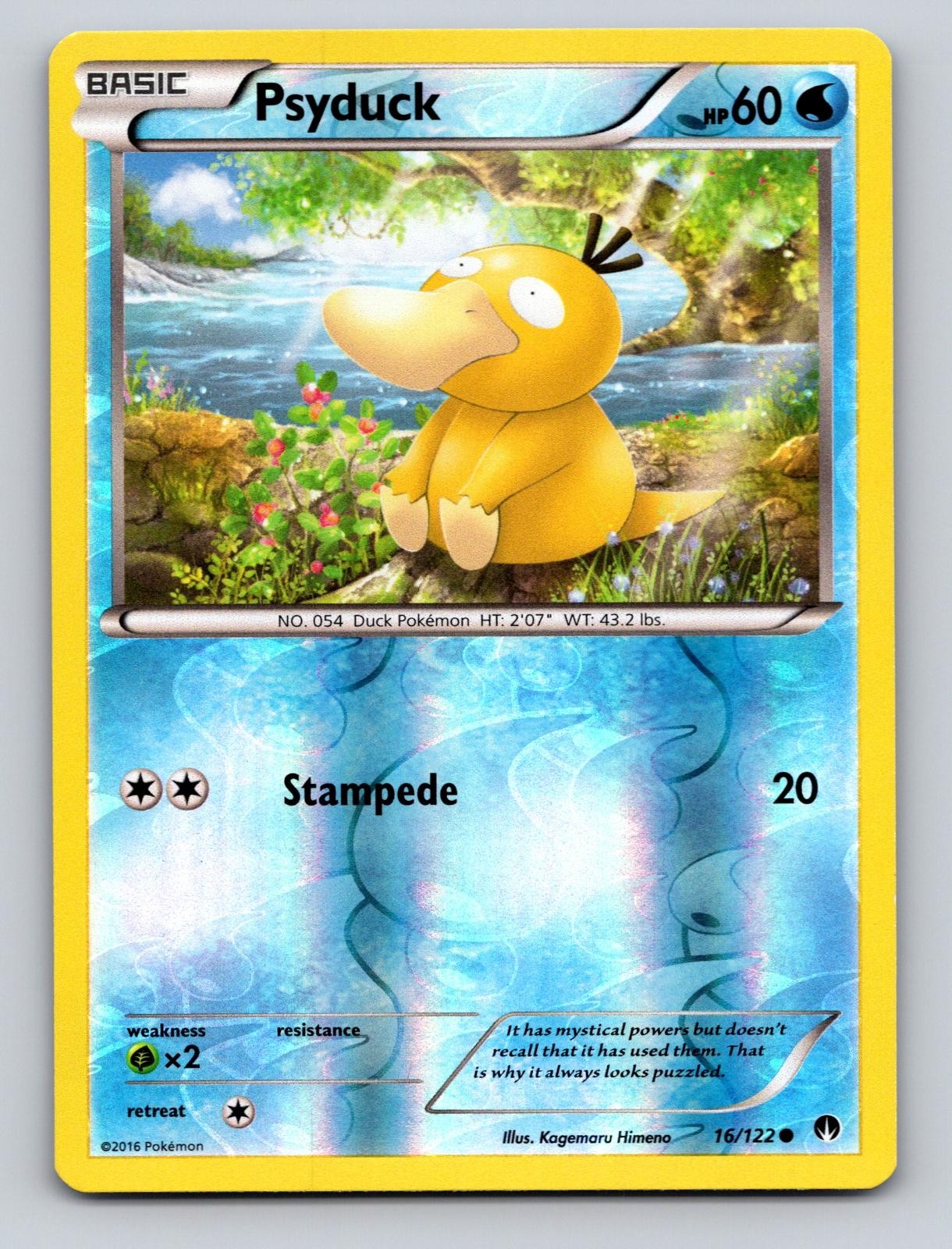 Psyduck 16/122 Common BREAKpoint Pokemon Reverse Holo NM