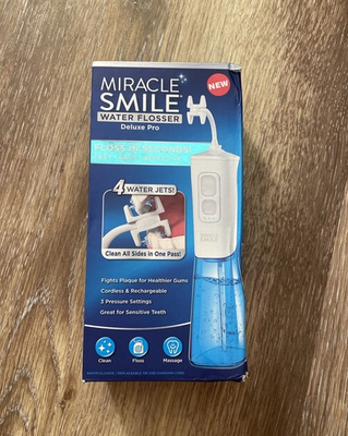 #ad #ad Miracle Smile Water Flosser for Teeth Gum Health Ontel Unique H Shaped Flossing $23.95