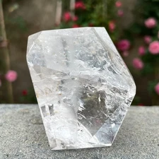184G Natural transparent white crystal free-form quartz Reiki Healing