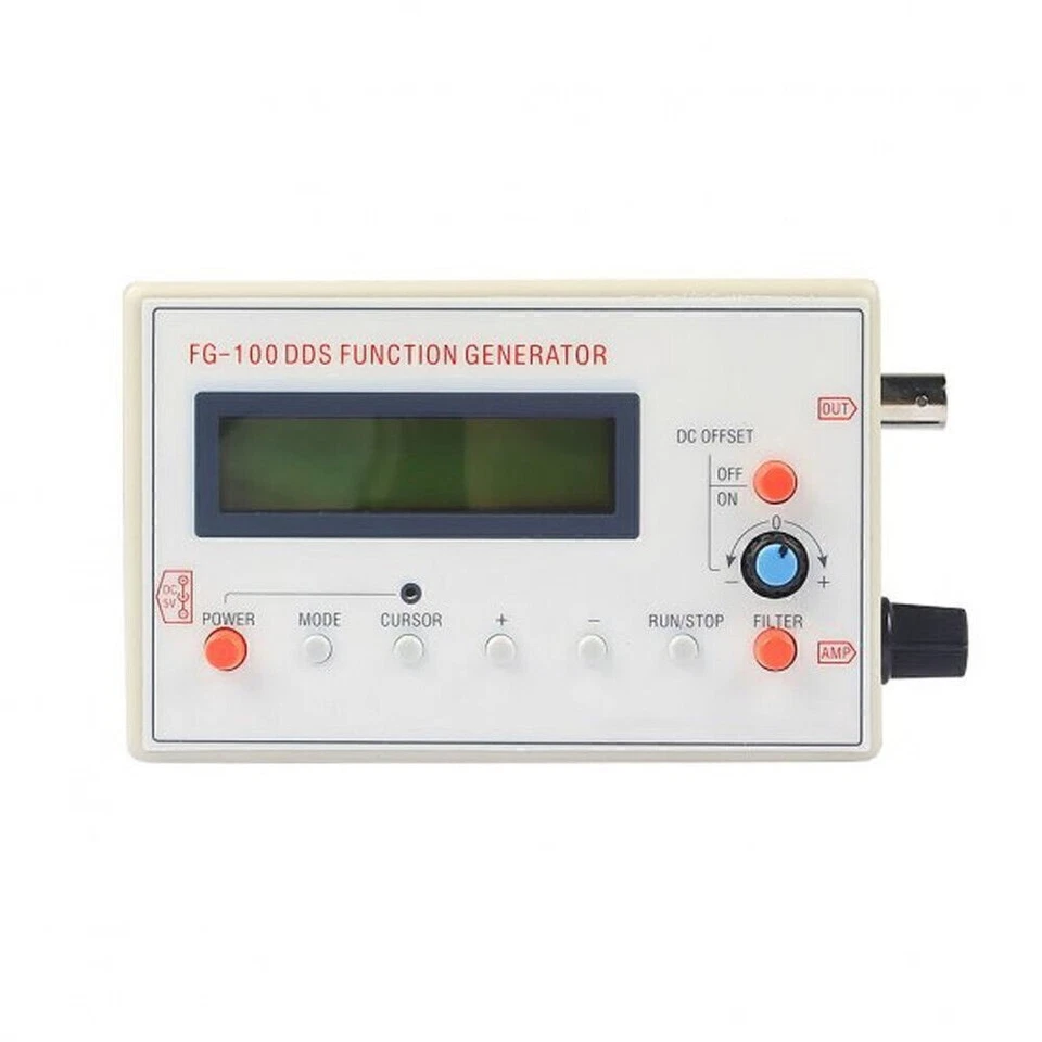 FG-100 DDS Sinus Signalgenerator Dreieck Rechteck 1HZ-500KHz Frequenz LCD1602 KG - Bild 3 von 4