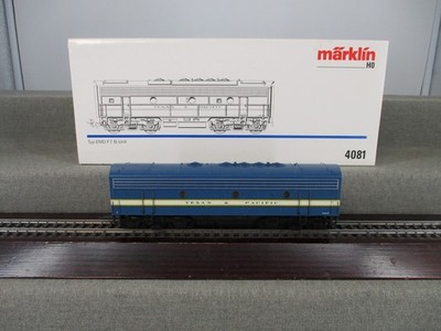Märklin Spur H0 4081 Dummy B-UNIT Typ EMD F7 TEXAS & PACIFIC blau Analog in OVP