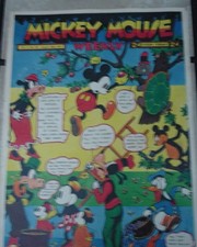 MICKEY MOUSE WEEKLY ENGLISH COMIC AUGUST 1937 MULTITUDES OF CHARACTERS VG!