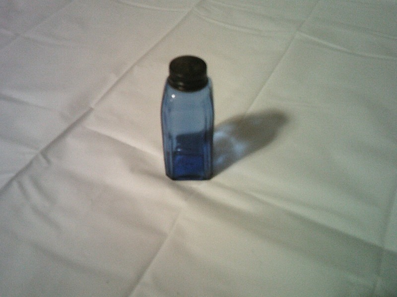 Vintage Rectalgan Hemmoroid Medicine Cobalt Blue Bottle 3 inch