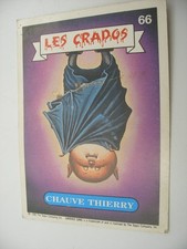 album PANINI MERLIN Les CRADOS Vignette Immage FRANCE Garbage Pail Kids N°66