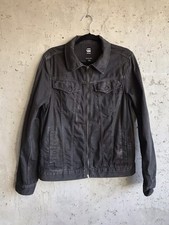 Giacca G-Star Raw Denim 3301 Slim Elasticizzata Fade Stone Wash Taglia Large