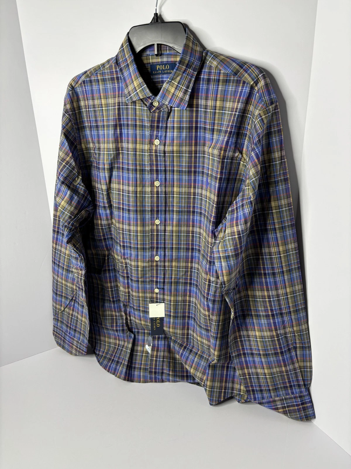 Polo Ralph Lauren Long Sleeve Shirt Check Multicolor New