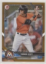2018 Bowman Draft Gold 50/50 Connor Scott #BD-158 tj0