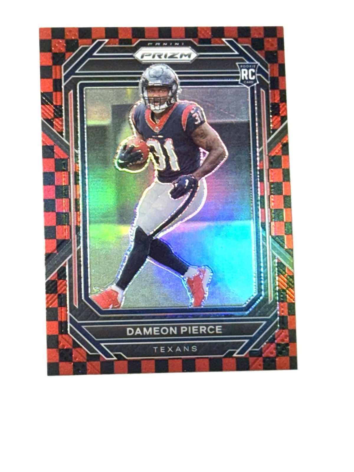 2022 Panini Prizm -  Dameon Pierce #322 Red & Black Checker *RC*