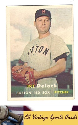 1957 Topps #63 Ike Delock MARKED