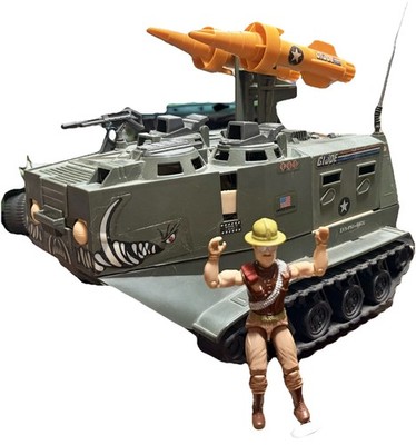 G.I. Joe WARTHOG A.I.F.V. (1988)  With Sgt. Slaughter v3  99.99% Complete VTG