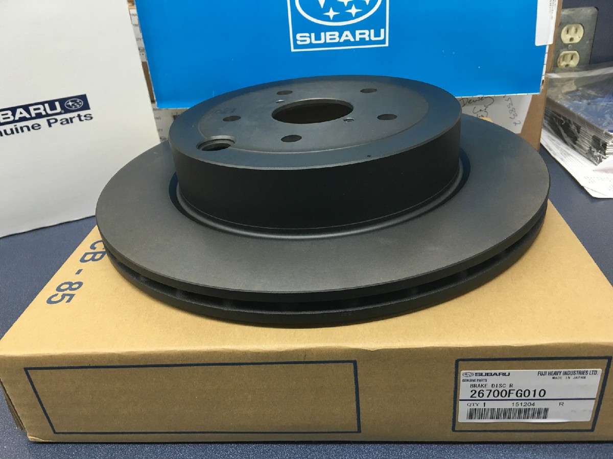 Genuine OEM Brembo Subaru Rear Brake Rotor 2008-2020 WRX STi