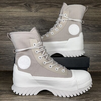 Converse Men's CTAS Lugged 2.0 Platform Extra High Beige Waterproof Winter Boots